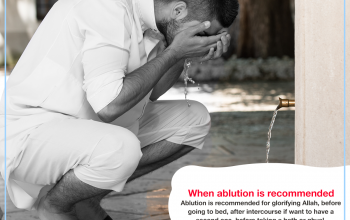 When ablution is recommended