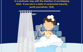Ghusl, or taking a bath